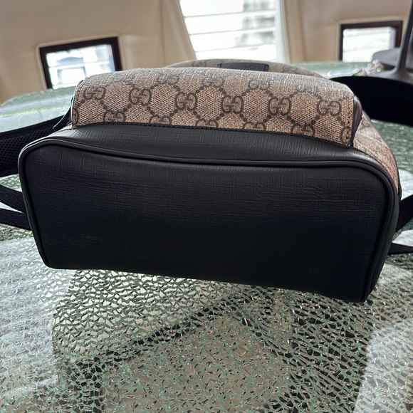 GUCCI Backpack GG Supreme Small Beige/Ebony - Picture 5 of 14